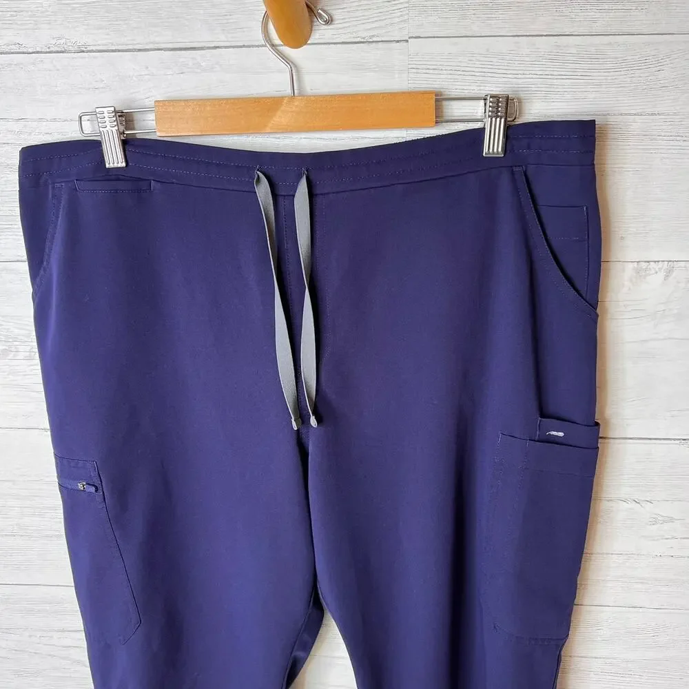 Figs Scrub Pants Mens Size XXL Navy Technical Collection Medical Nursing Pockets